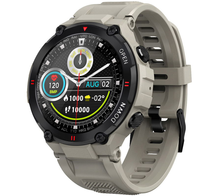 Smartwatch zegarek Rubicon RNCE73 beżowy Bluetooth