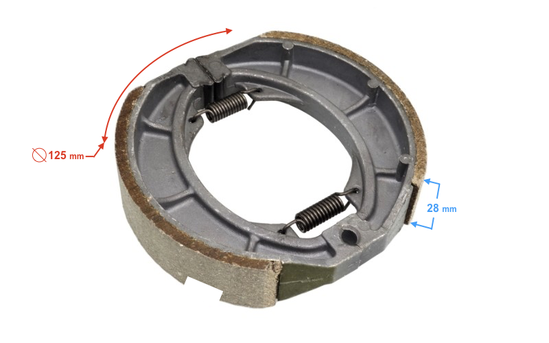 Szczęki hamulcowe tył motorower Barton Sprint