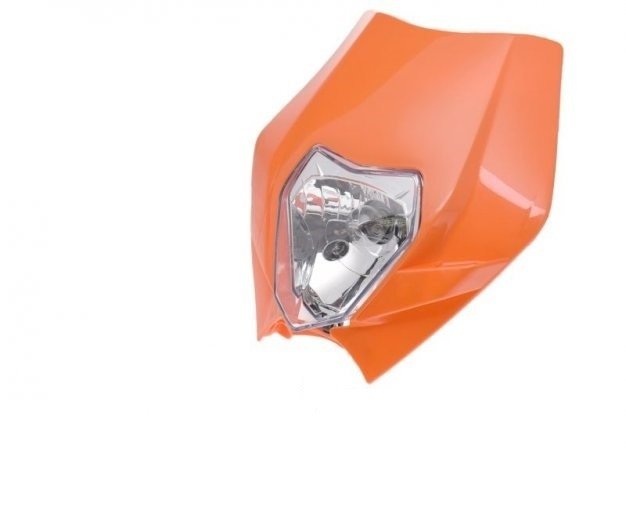 Owiewka przód z reflektorem uniwersalna pomarańczowa KTM Duke 390 cross