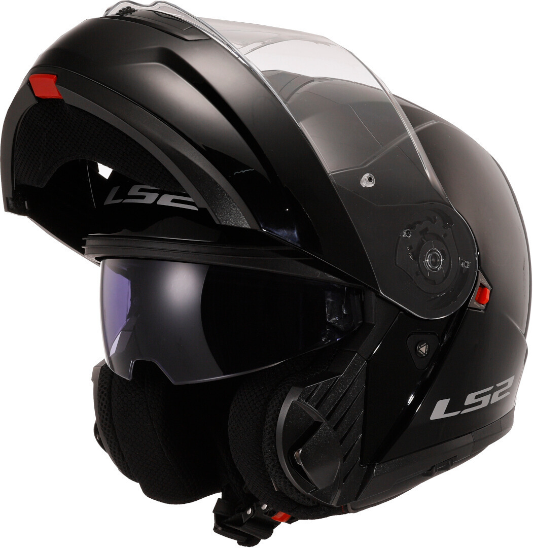 Kask szczękowy LS2 FF908 STROBE II SOLID BLACK homologacja ECE 22.06