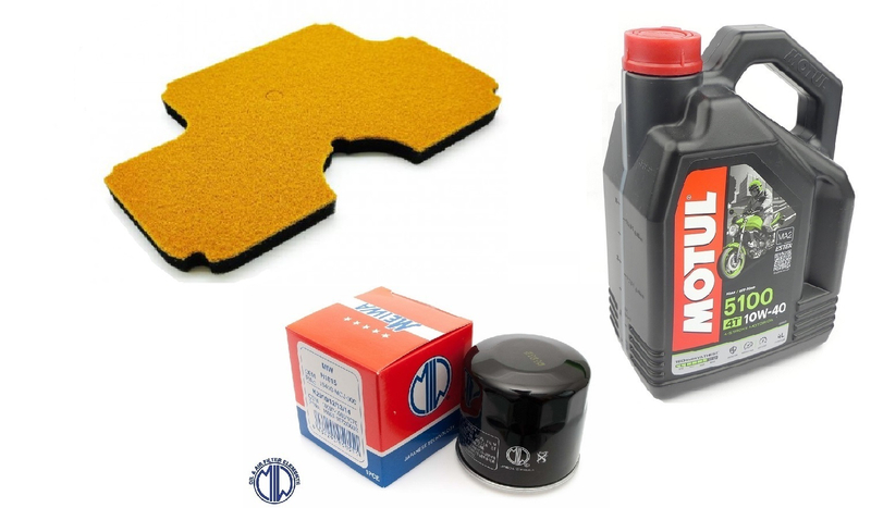Filtr oleju powietrza olej Motul 10w40 Kawasaki ER-6F ER-6N KLE 650 04-14r