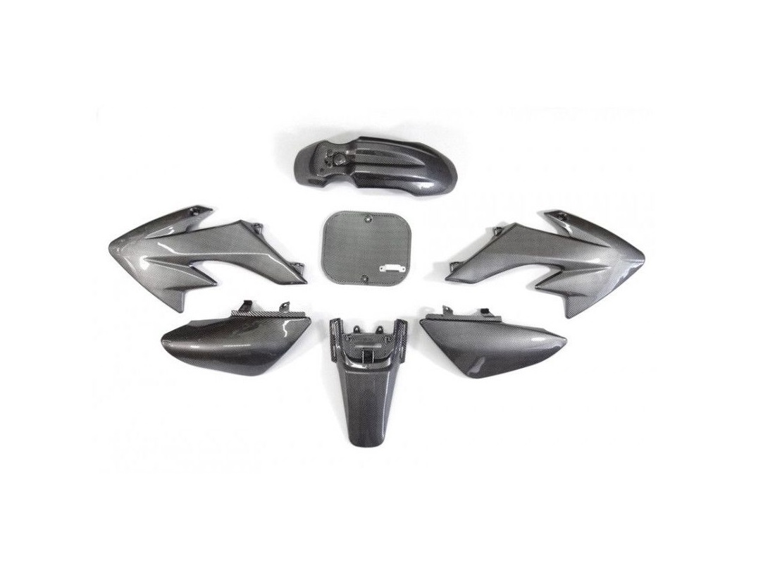 Plastiki CRF50 style pitbike kolor carbon pitbike MRF z małą ramą