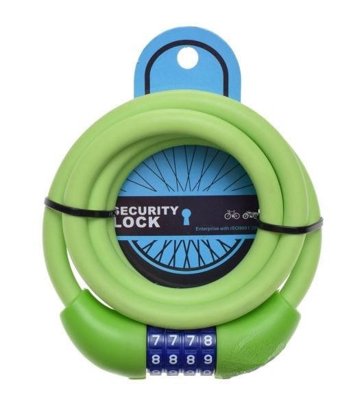 Zabezpieczenie rowerowe 12x1500 silikon zielone