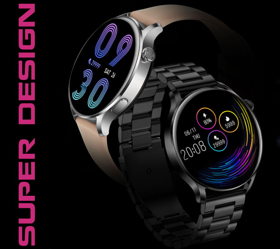 Smartwatch Rubicon RNCE81 różowe złoto siatka