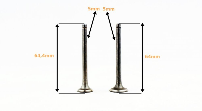 Zawór ssący i wydechowy 50cc 4T GY6 minichopper 