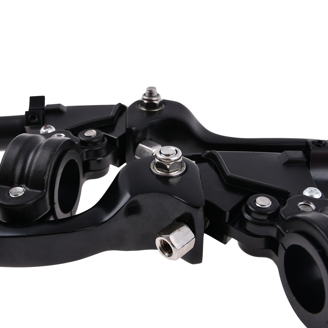 Dźwignia hamulca sprzęgła + obejmy czarne Simson DPR