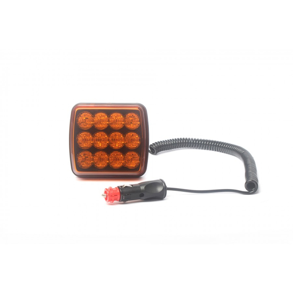 Lampa stroboskopowa 12LED 5W 12-24V magnes Tir