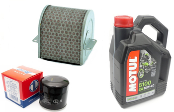 Filtr oleju powietrza olej HF204 Motul 5100 10w40 Honda CB 500 13-18r