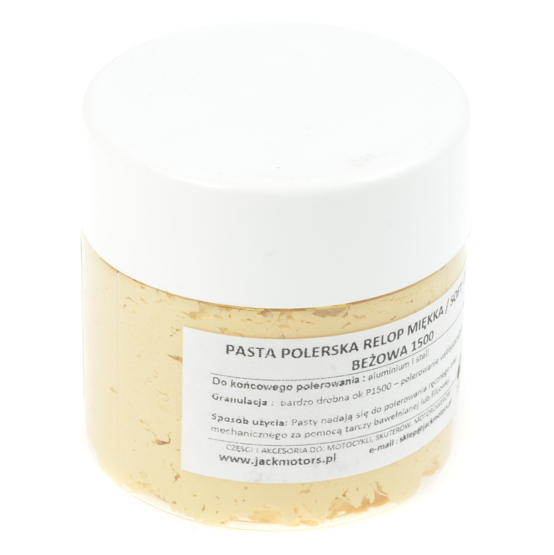 Pasta polerska miękka Relop kremowa P1500 do aluminium i stali 200g