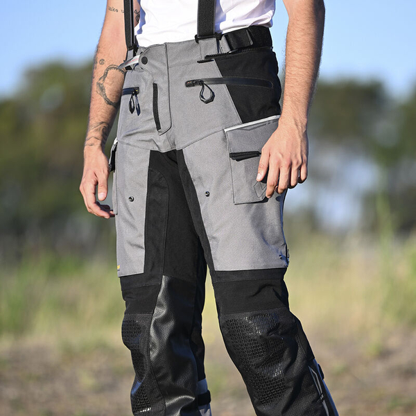 Spodnie motocyklowe męskie LS2 Apollo Man Black Dark Grey