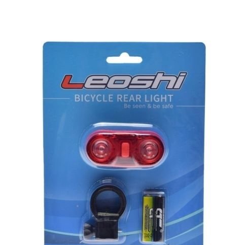 Lampa rowerowa tył tylna 2 x 0.5 watt led leoshi