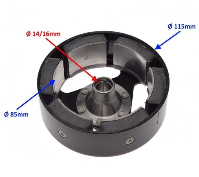 Koło magnesowe zamachowe iskrownik 6V 12V Simson