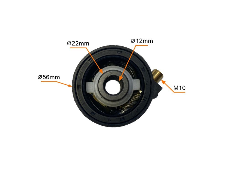 Ślimak prędkościomierza napęd licznika Piaggio Zip N/M 2000 - prawy