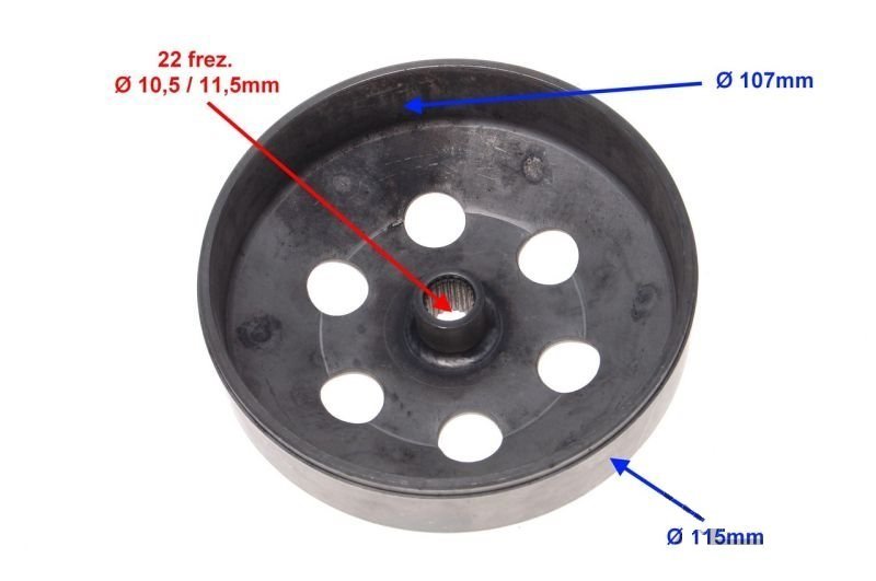 Honda Dio Baotian Romet Dzwon Sprzęgła 107,4mm