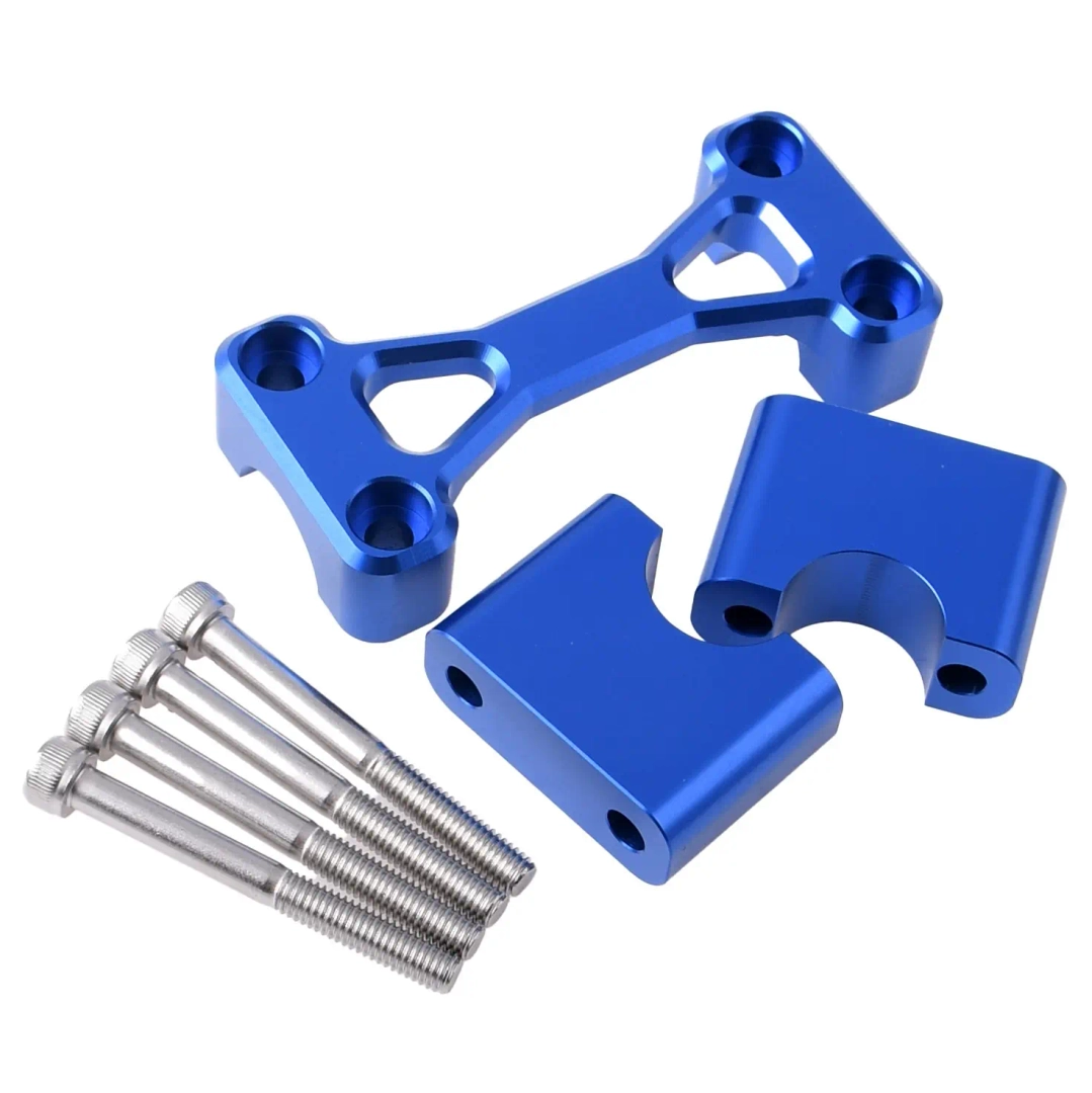 Zacisk kierownicy alu cnc niebieski Simson S51 S50 DPR Performance