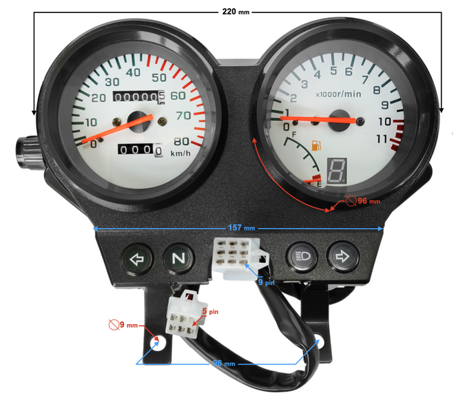 Licznik Prędkościomierz Barton Fighter 2 Router WS