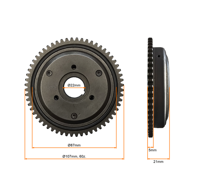 Bendix sprzęgło rozrusznika 60z z wolnym kołem quad atv 125 150