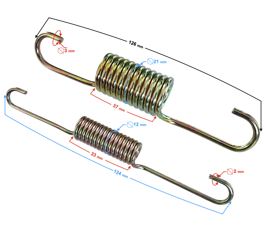Sprężyna podpory centralnej do Barton Classic 125