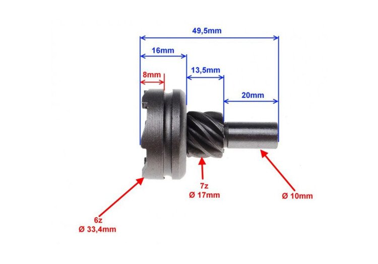 Koło rozrusznika zabierak 7Z 4T GY6 ROMET QUEST