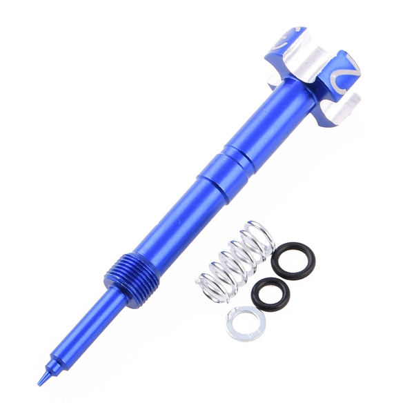 Śruba regulacji mieszanki gaźnika Keihin FCR niebieska aluminiowa Racing Force