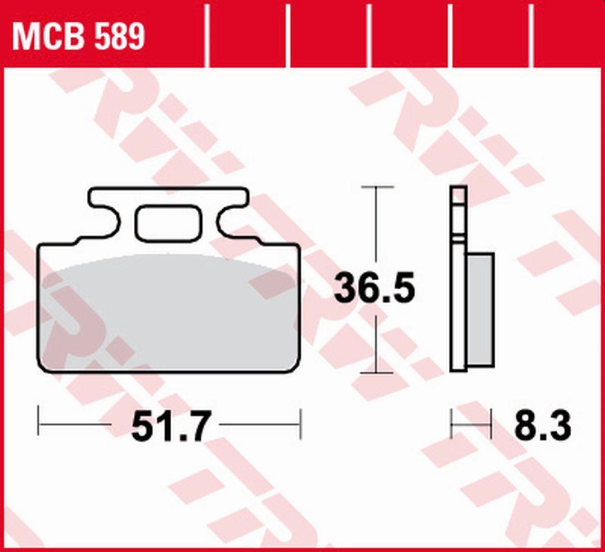 TRW klocki hamulcowe KH151 SYM Cinderela Mia50 125
