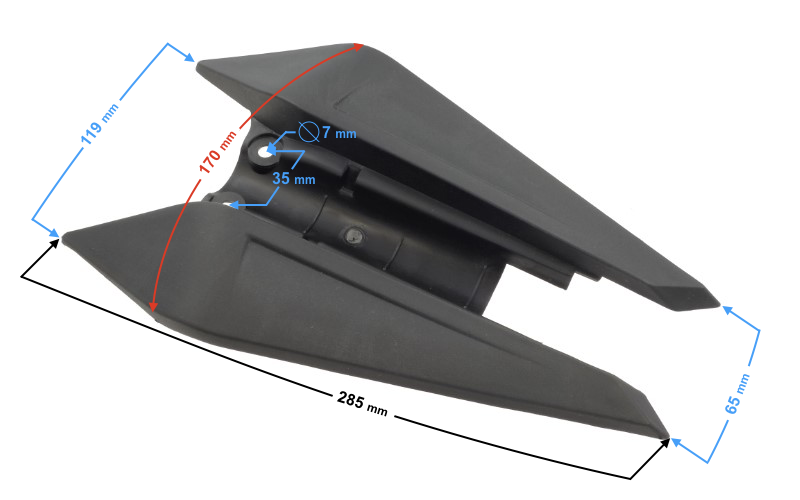 Obudowa tylny zderzak centralny do motoroweru Barton FR 2