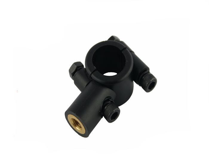 Uchwyt obejma mocowanie lusterek czarne m8 lewy