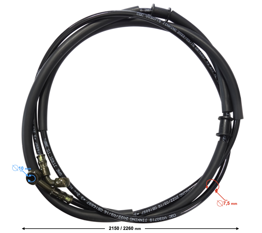 Przewód hamulcowy tylny do Falcon 125cc na wtrysk