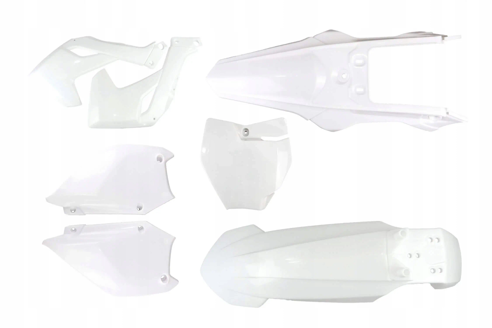 Plastiki komplet białe pitbike PitGang 125XD OLD 140XD OLD