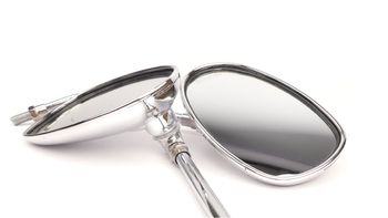 Lusterka klasyczne chromowane classic chopper cafe