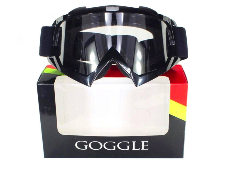 Gogle motocyklowe cross enduro atv quad czarne