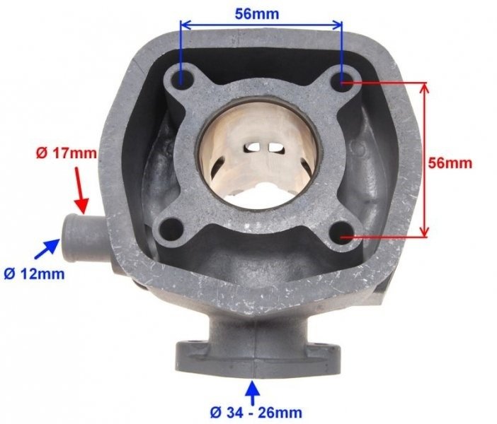 Cylinder derbi gilera 50ccm 2t woda ceramiczny wm