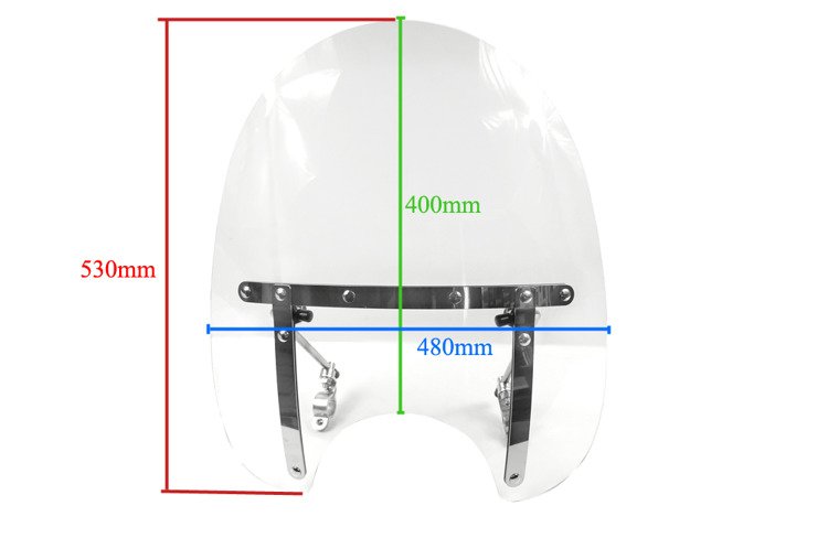 Szyba owiewka duża honda suzuki yamaha harley kawa