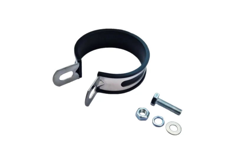 Obejma metalowa tłumika mała + guma Wilga Coliber Vapor Delfin Barton Zipp