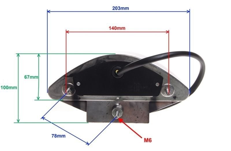 Lampa tył tylna led cpi aprilia keeway bmw italjet