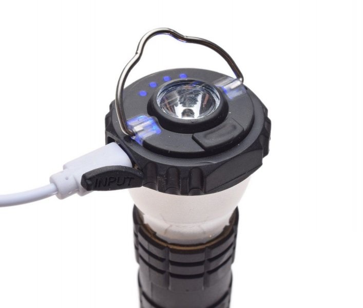 Lampa retro camping kemping wodoodporna 3 tryby świecenia USB Typ-C