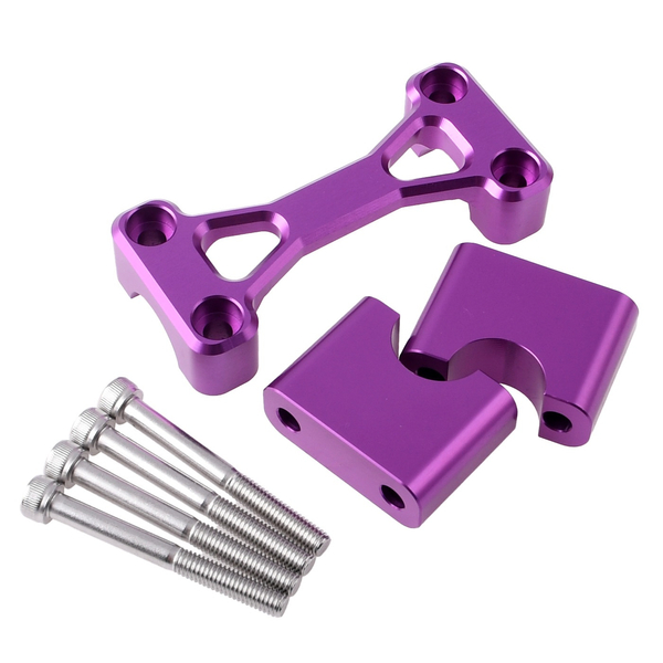 Zacisk kierownicy alu cnc fioletowy Simson S51 S50 DPR Performance