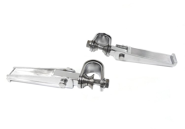 Podnóżki podnóżek na gmole paski ryflowane chrom