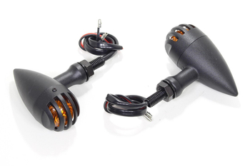 Kierunkowskaz kierunek czarny metal kratka 12v