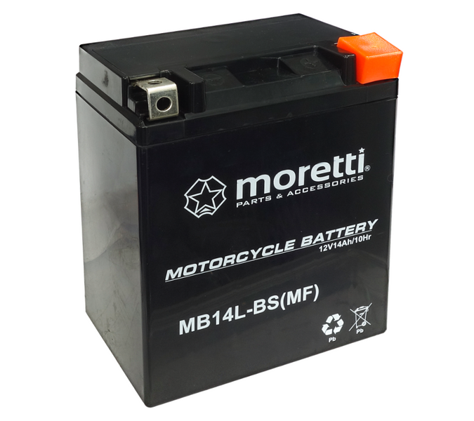 Akumulator motocyklowy AGM MB14L-BS MF Moretti