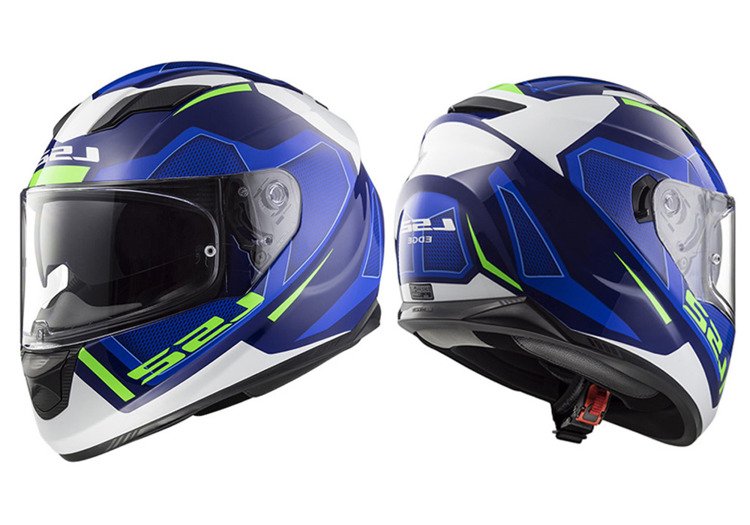 Kask sportowy ls2 ff320 stream evo axis blue white