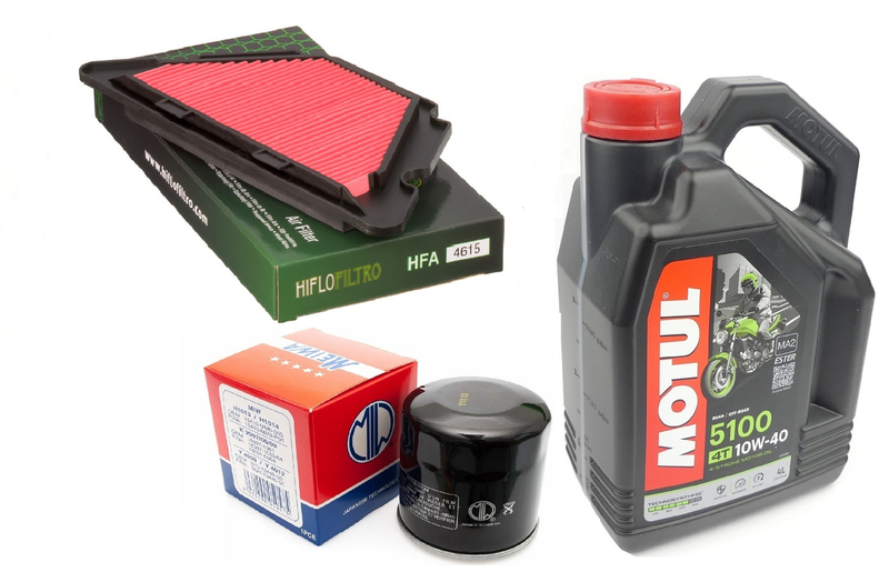 Filtr oleju powietrza olej HF204 Motul 5100 10w40 Yamaha XJ6 09-16r
