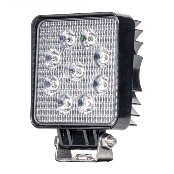 Lampa robocza 9 led kwadrat 12V/24V 1280lm ECE R10 halogen