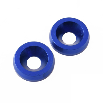 Podkładki śruby amortyzatora tył M8 alu cnc niebieskie Simson DPR Performance