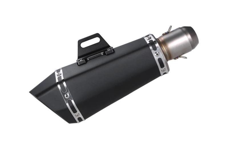 Tłumik tuningowy sportowy uniwersalny czarny