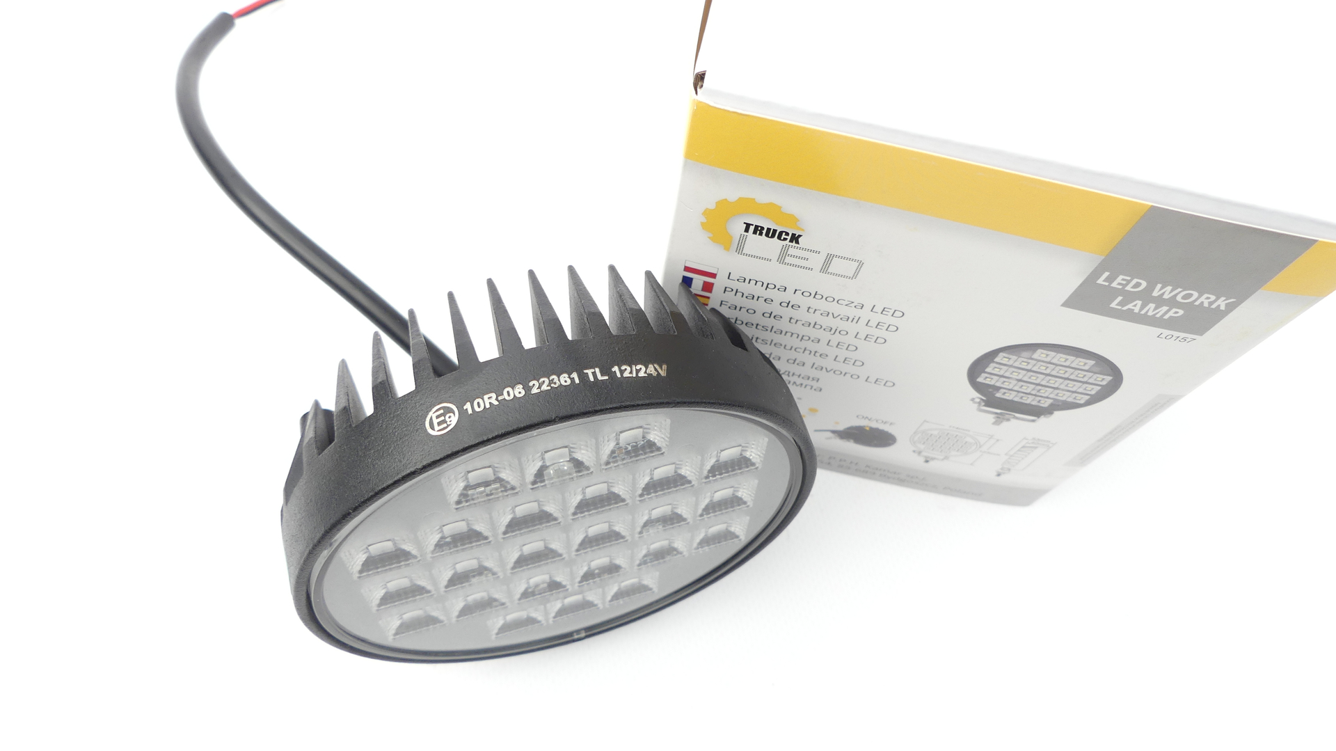 Lampa Robocza 24LED FLOOD Włącznik 12-24V 3600lm