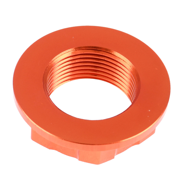 Nakrętka półki widelca M24x1,5 pomarańczowa aluminiowa DPR Performance