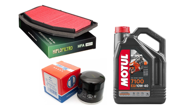 Filtr powietrza oleju HF204 olej Motul 7100 10w40 Yamaha YZF-R1 RN22 09-14r