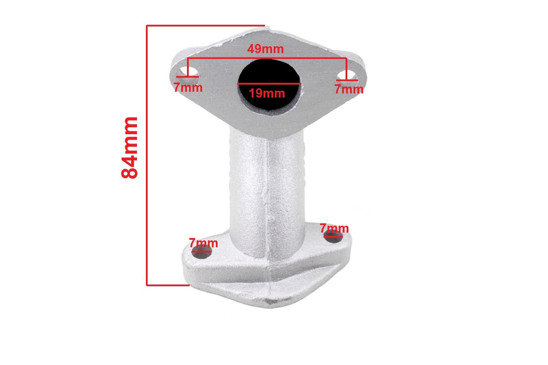 Króciec gaźnika quad street cross czoper 110ccm 139FMB 147FMD 152FMH 154FMI