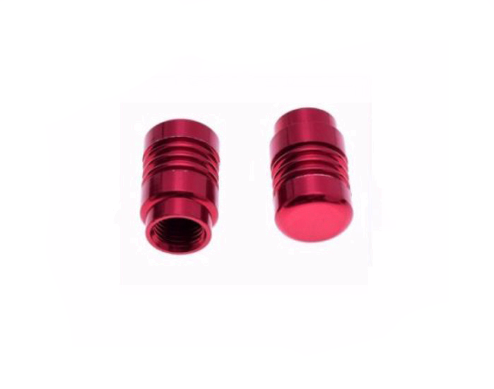 Nakrętka wentyla nakrętki wentyl red 2 szt alu
